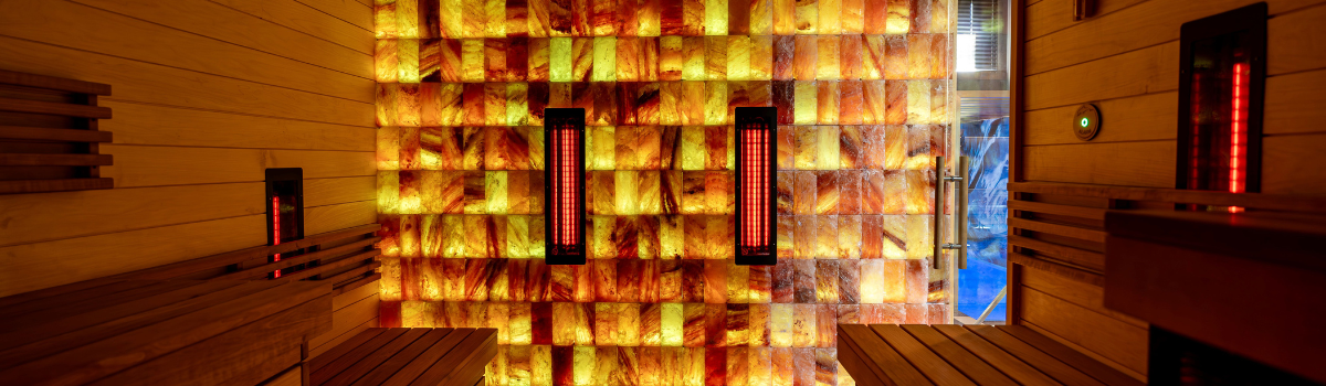 wnętrze sauny infrared saunapark platinium kraków